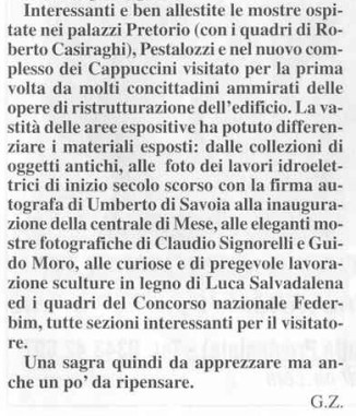 La Voce deklla Valchiavenna (Setembre 2003)