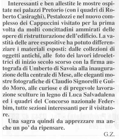 La Voce deklla Valchiavenna (Setembre 2003)