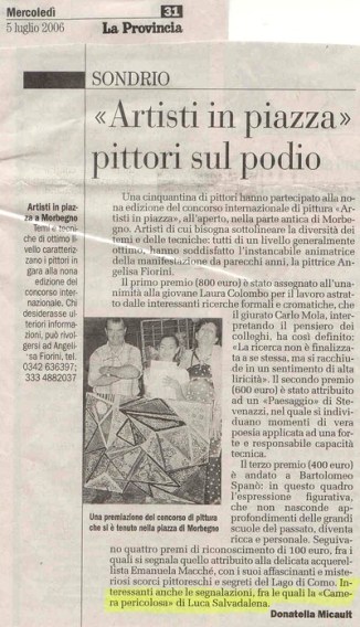 La Provincia di Sondrio (5 luglio 2006)